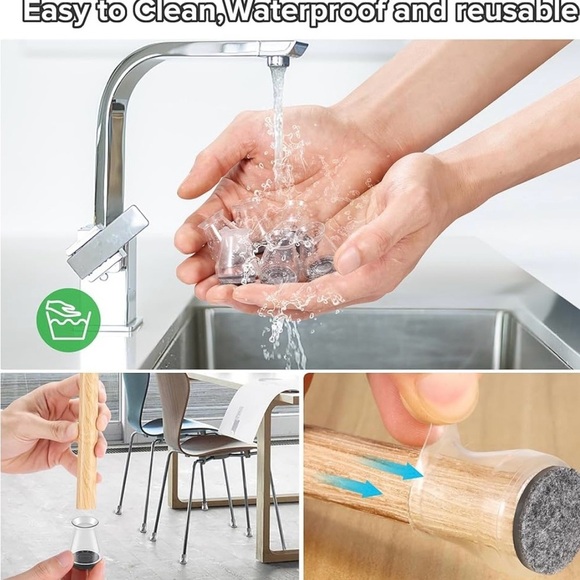 Chair Leg Protectors Box of 24 - Picture 5 of 7